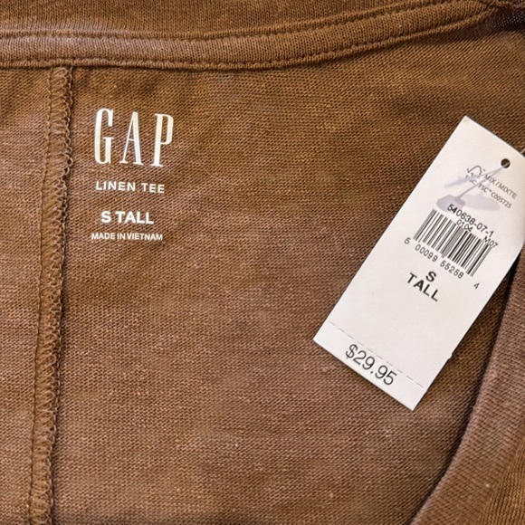 Tall Gap Linen Blend Shirt | Linen Tshirt - Picture 6 of 9